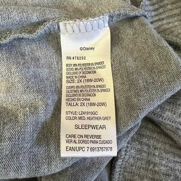 Disney's Nightmare Before Christmas Crew Women plus Sleep tunic sleep size 2x - Picture 6 of 15